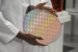 Silicon wafer chip - nanotechnology