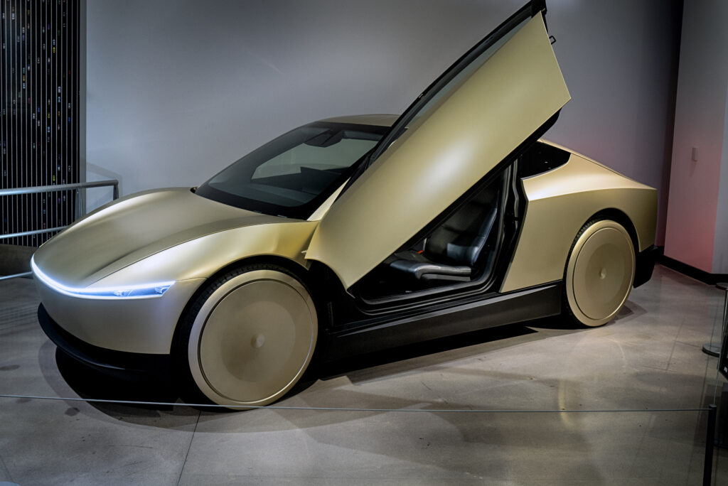 A fully functional, pre-production Tesla Cybercab.